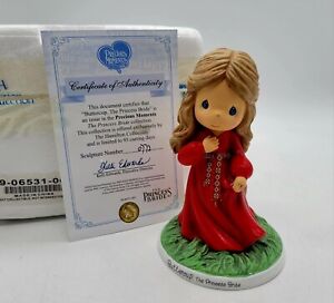 Precious Moments Princess Bride Buttercup Red Dress in Box with COA
