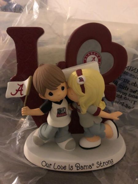 Precious Moments-OUR LOVE IS BAMA STRONG. NEW AS IS  RARE LIMITED EDITION