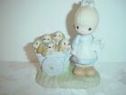 1977 Precious Moments God Loves a Cheerful Giver Signed Porcelain