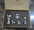 Enesco Precious Moments Collection Five Piece Hand Crafted Pewter Nativity Set