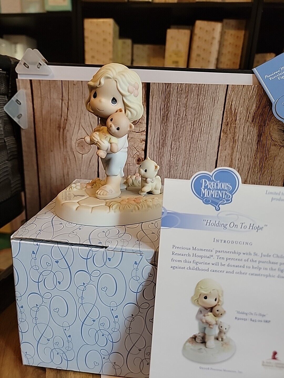 NIB Precious Moments St Jude Fundraiser Figurine # 830051 - Holding On To Hope