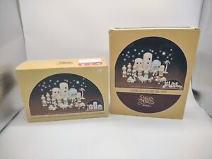 Precious Moments Nativity "Come Let Us Adore Him"  E-2395 & E-2387 Full Sets