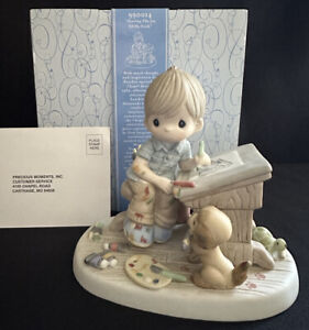 MIB! PRECIOUS MOMENTS SHARING THE JOY OF MY FAITH FIGURINE CHAPEL'S ANNIV 990014