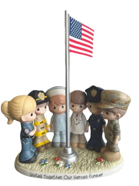 New ListingPrecious Moments United Together, Our Heroes Forever First Responder Figurine