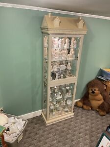 Huge 75 Piece Precious Moments Collection w/Custom Glass Dollhouse Display Case!