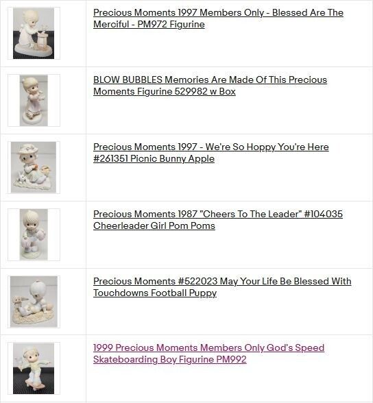Precious Moments Custom Lot of 6