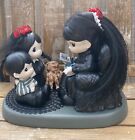 Addams Family Wednesday Morticia Pugsley  Altered Precious Moments OOAK
