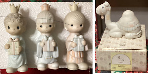 LOT Precious Moments Christmas Nativity Wee Three Kings Wisemen E-5635 5”+ CAMEL