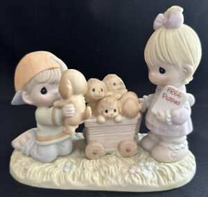 PRECIOUS MOMENTS LOVING EVERY PRECIOUS MOMENT WITH YOU PUPPIES FIGURINE 4004612