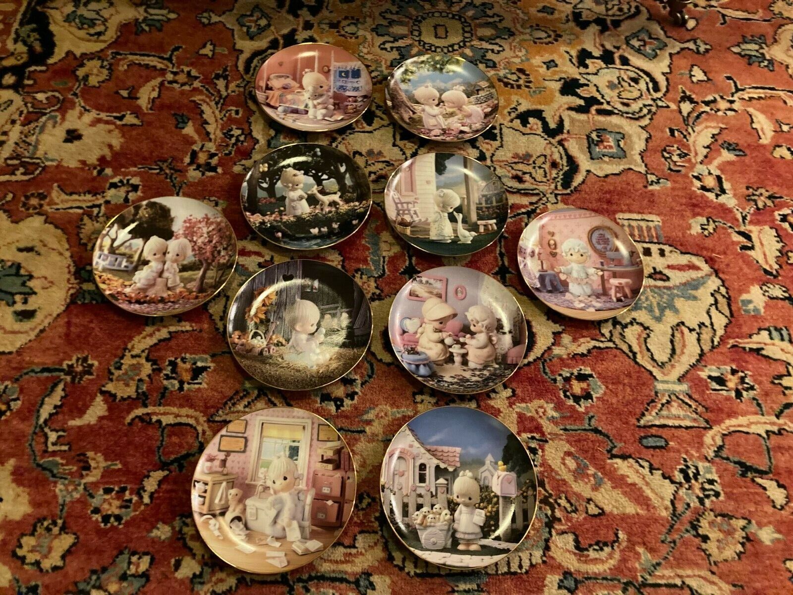 10 PRECIOUS MOMENTS/Enesco Plates by SAM BUTCHER 1994 Hamilton Collection