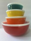 Vintage Pyrex England JAJ Rainbow Nesting Mixing Bowl Set