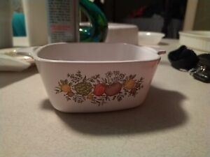 RARE VINTAGE CORNING WARE 3 QUART CASSEROLE DISH W/ PYREX A9C LID-SPICE OF LIFE
