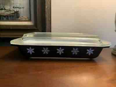 RARE HTF Pyrex LARGE snowflake 548 B 1 1/4 Space Saver PROTOTYPE!!