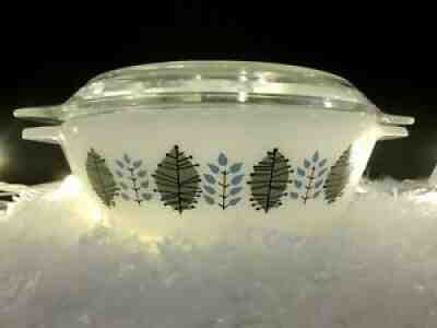 Pyrex JAJ Very Rare HTF "Winter Frost" (1966) 505 Casserole With Lid- Sweet ¤ 