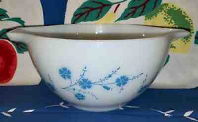 RARE Vintage Pyrex Blue Dianthus 441 Cinderella Bowl Test Pattern Extremely HTF