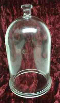 VINTAGE PYREX OLD MARK 1940's HEAVY CLEAR GLASS CLOCHE DOME BELL JAR APOTHECARY