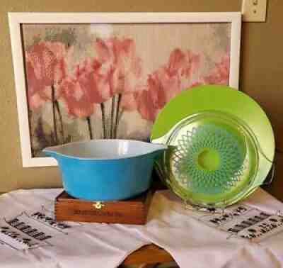 Pyrex Spirograph 475 Promo With Rare Underplate