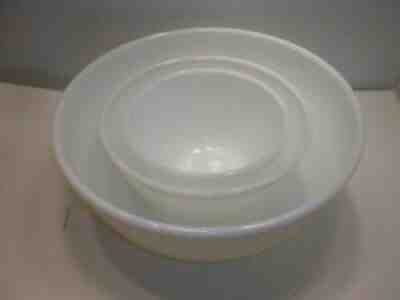 THREE VINTAGE TRUE PYREX OPAL MIXING BOWLS 1954 NOT MARKED PYREX EXCELLENT