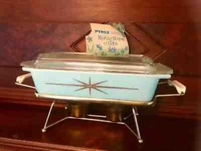 RARE Vintage PYREX STARBURST Atomic Casserole Dish 575-BÂ 