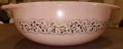 Extremely rare vintage Pink Duchess Pyrex bowl. "The holy grail" of Pyrex bowls