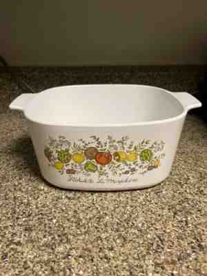 Vintage Corning Ware Spice of Life 3 Quart Casserole A-3-B With Pyrex Lid