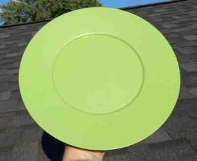 Vintage Pyrex Ware Green Melamine 11" Under Plate 475-TI Spirograph Casserole