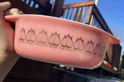 Vintage Pyrex Pink Tulip Promotional #043 ULTRA RARE