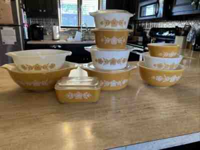 Vintage Pyrex Gold Butterfly