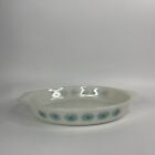 VINTAGE RIGOPAL PYREX BLUE DAISY FLOWER CASSEROLE HORNO ARGENTINA RARE