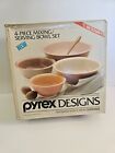 UNOPENED Set of 4 Vintage Pyrex Autumn Rainbow Mixing Nesting Bowls In BOX!