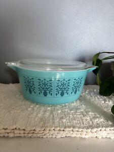 Vintage *RARE* Pyrex Saxony Tree of Life 2.5 QT casserole with lid