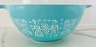 RARE Lady On The Left Pyrex Turquoise Amish Butterprint #442
