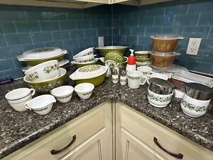 vintage pyrex crazy daisy bundle set