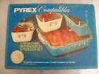 Vintage Pyrex Snowflake Garland Refrigerator Set - 500-2 New In Box -Compatibles