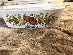 RARE Vintage Pyrex Corning Ware Spice of Life L'ECHALOTE 1 Qt. A-1-B A7C Lid