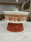 PYREX 1975 Polynesian 664 Big Bertha Promotional 4 Qt w/ Lid RARE Hard To Find