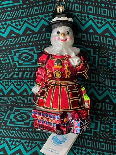 Radko LONDON SNOW Ornament 1011296 NWT 7.5” 2003 Snowmen Around the World