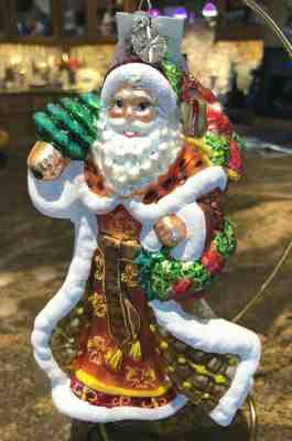 Christopher Radko 7.5-Inch Christmas Charm Claus