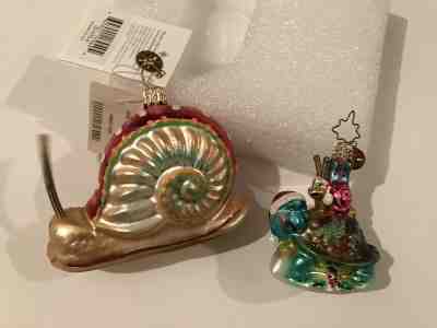 2  RADKO ornaments: Escar Go Go snail and Turtle Express ?