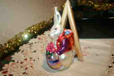 Christopher Radko 1996 "Roy Rabbit" Large Easter Bunny ornament made in Poland