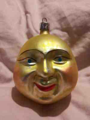 Signed 89-059-1 Christopher Radko Cheerful Sun Blown Glass Christmas Ornament