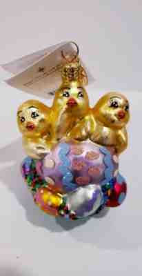 CHRISTOPHER RADKO - Petite buy Peep Trio (Chicks) Easter Ornament