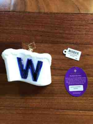 Chicago Cubs W Flag Ornament 