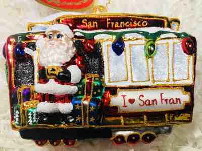 Radko What A Jolly San Fran Trolley 1020539 NWT Retired Ornament San Francisco