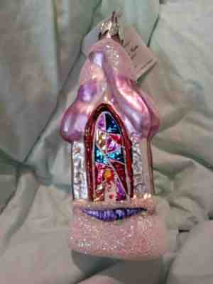 95-913-0 Christopher Radko Midnight Mass Blwn Glass Christmas Ornament As Is