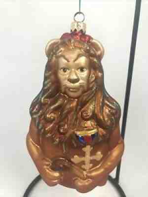 Christopher Radko Wizard of Oz Cowardly Lion Glass Ornament 98-WB-09 LIMITED