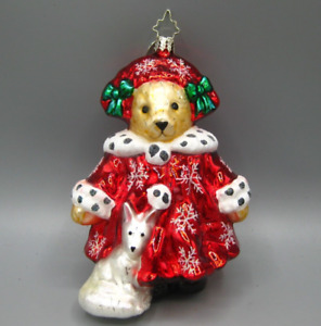 Christopher Radko 2004 Muffy VanderBear Snow Queen Glass Bear Ornament