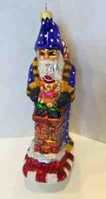 Christopher Radko Santa Ornament 1997 "ROOFTOPS OF LONDON" 9â? Tall #97-233-0
