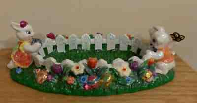 Christopher Radko Dapper Bunnies Jelly Bean Candy Dish Easter Bunny Retired