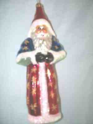 Christopher Radko top Yankee Doodle Santa